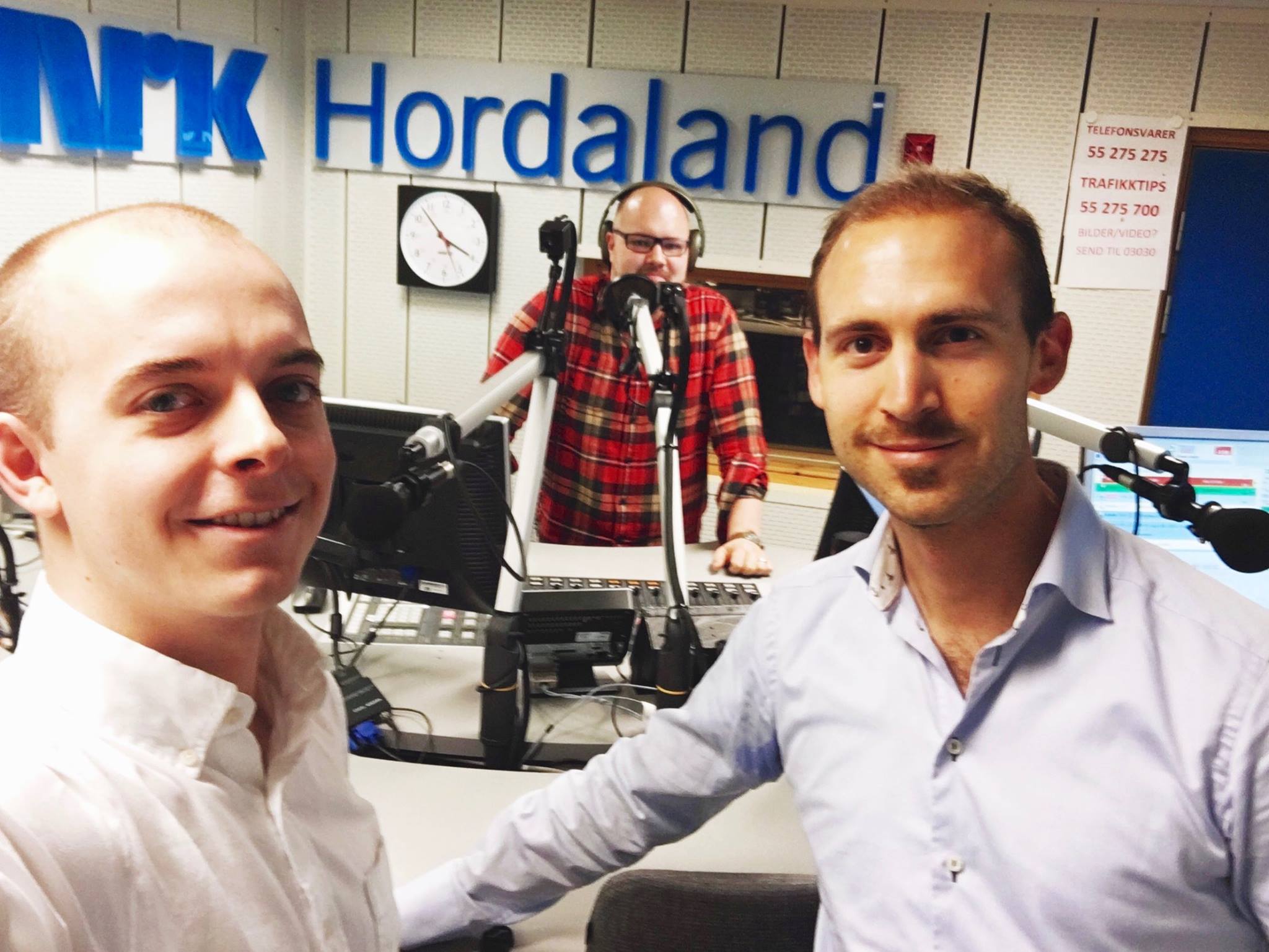 Christer og Sigbjørn i NRK Studio