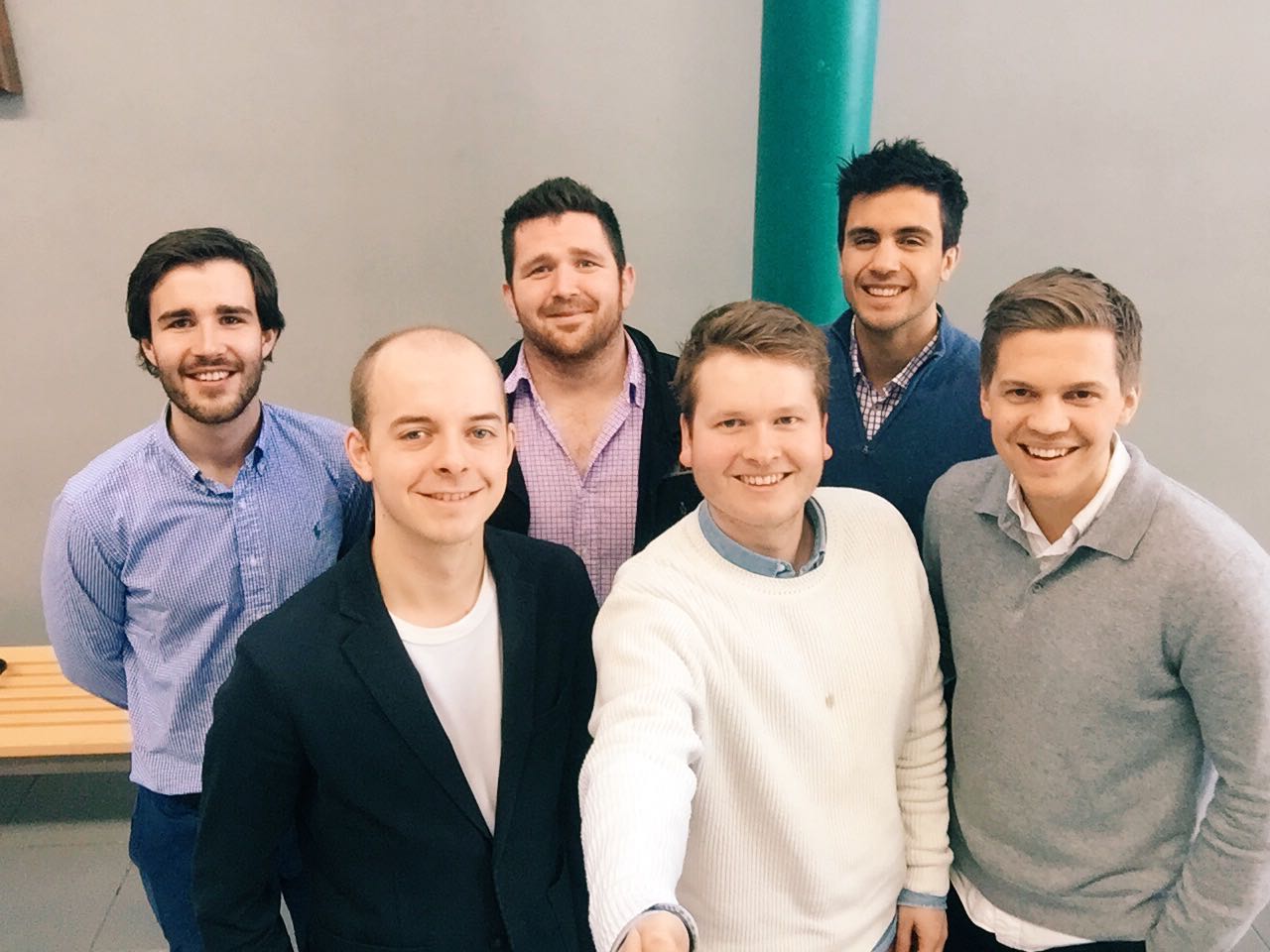 Henrik, Christer, Andreas, Jørgen, August og Mathias